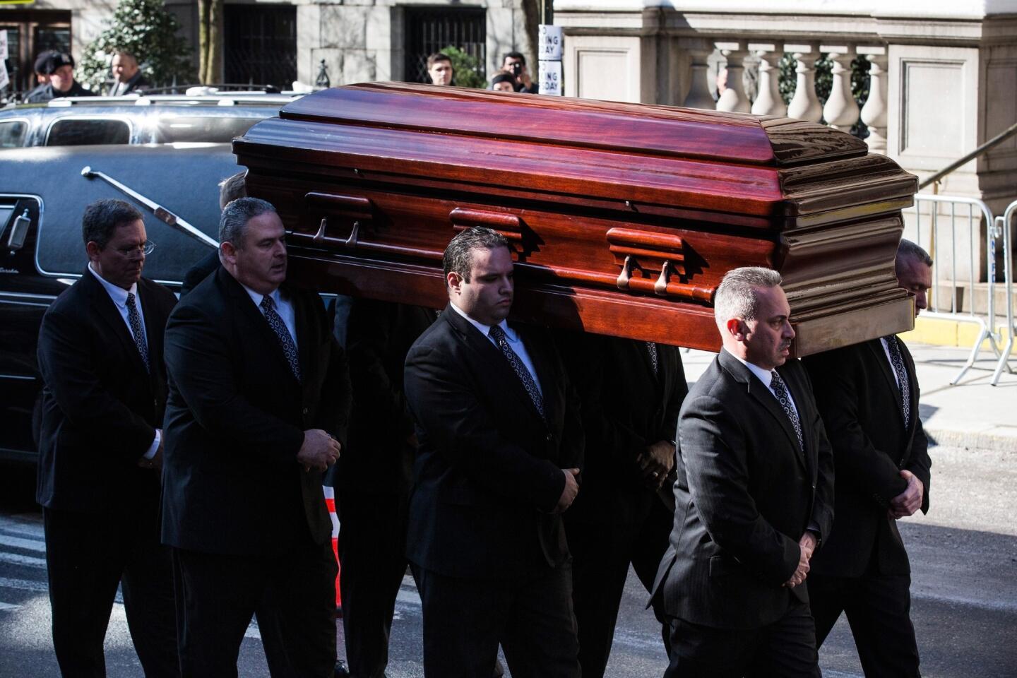 Philip Seymour Hoffman's funeral service