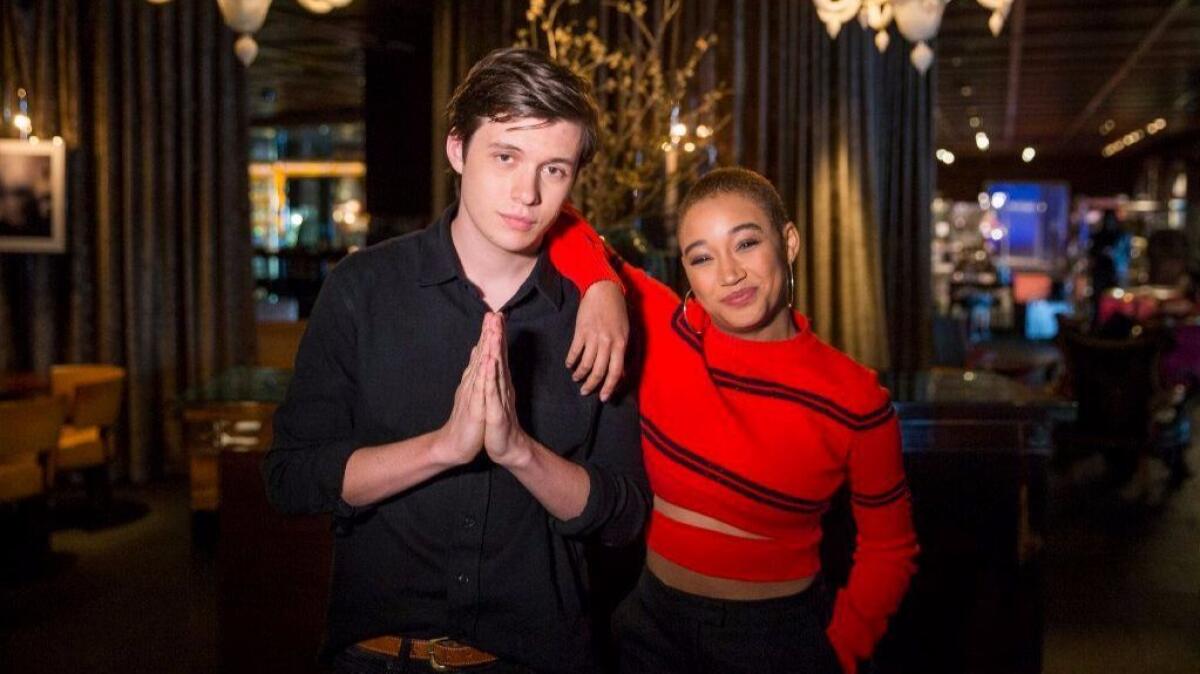 The new movie "Everything, Everything" stars Nick Robinson and Amandla Stenberg. (Allen J. Schaben / Los Angeles Times)