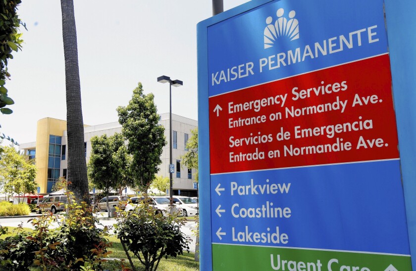 Kaiser Permanente Medical Center in Harbor City. USC's lawsuit could tarnish a lengthy relationship between the healthcare giants.