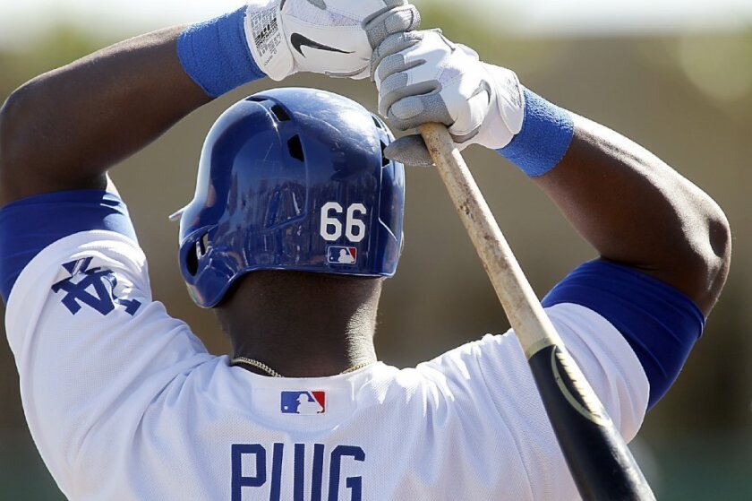 An extended stay in the minor leagues this season would affect Yasiel Puig's contract with the Dodgers.