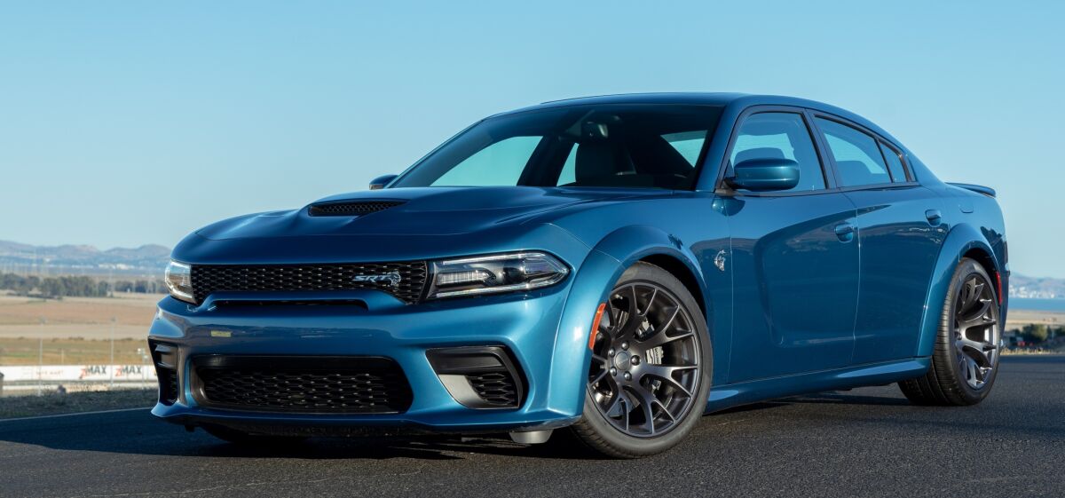 There are two choices of Charger SRT Hellcat Widebody, with pricing of $71,140 or $75,635 for the 717-hp Daytona edition.