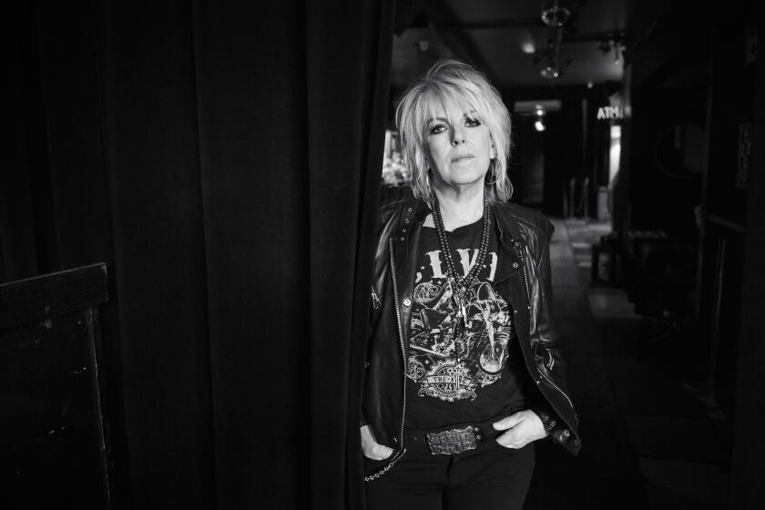 **EXCLUSIVE. FOR SUNDAY CALENDAR 4/19/20: Portrait of Lucinda Williams. It's all come full circle," says Lucinda Williams about her powerful new album, Good Souls, Better Angels. After more than forty years of music making, the pioneering, Louisiana-born artist has returned to the gritty blues foundation that first inspired her as a young singer-songwriter in the late 1970s. Credit: Danny Clinch.