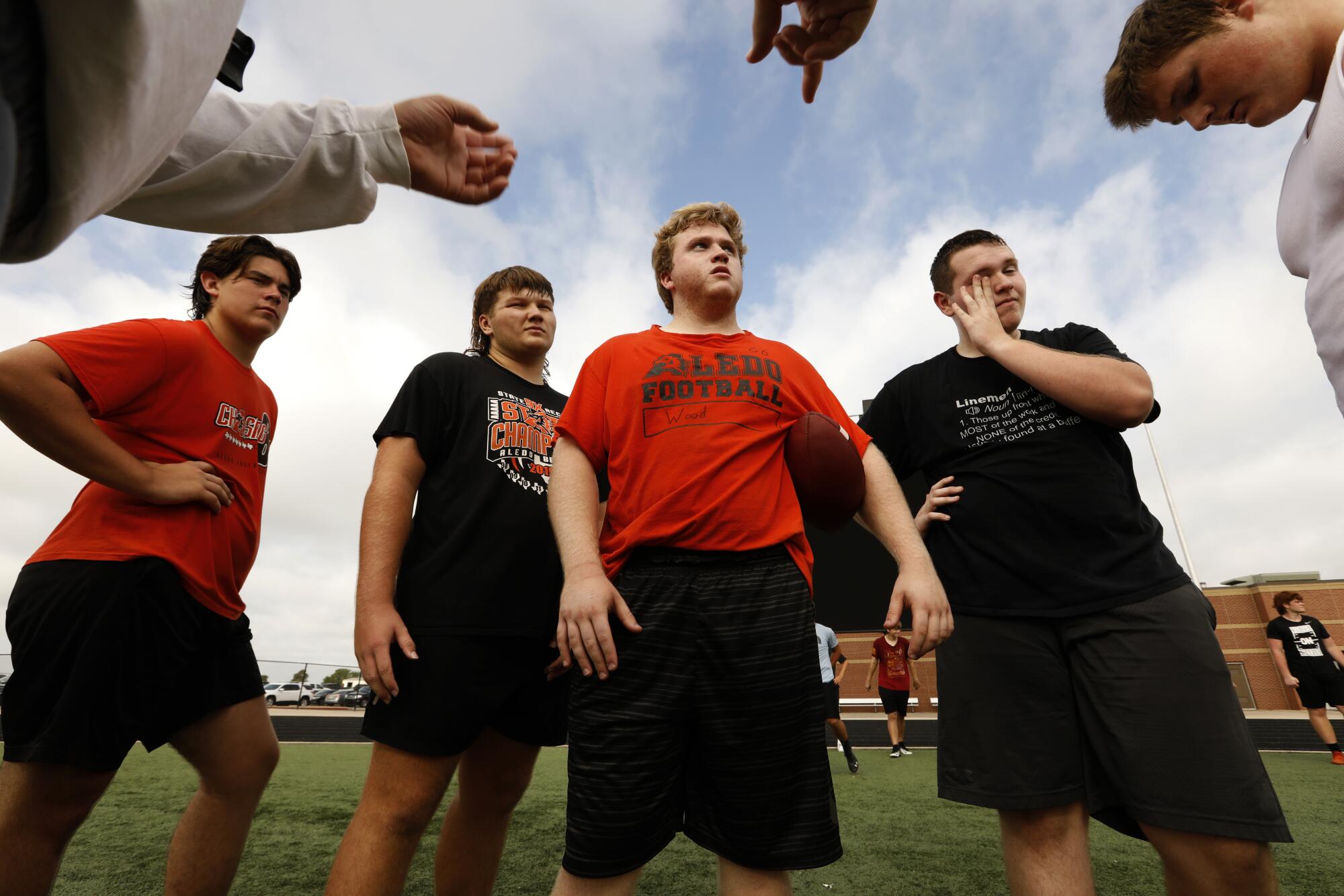 Aledo High School varsity players