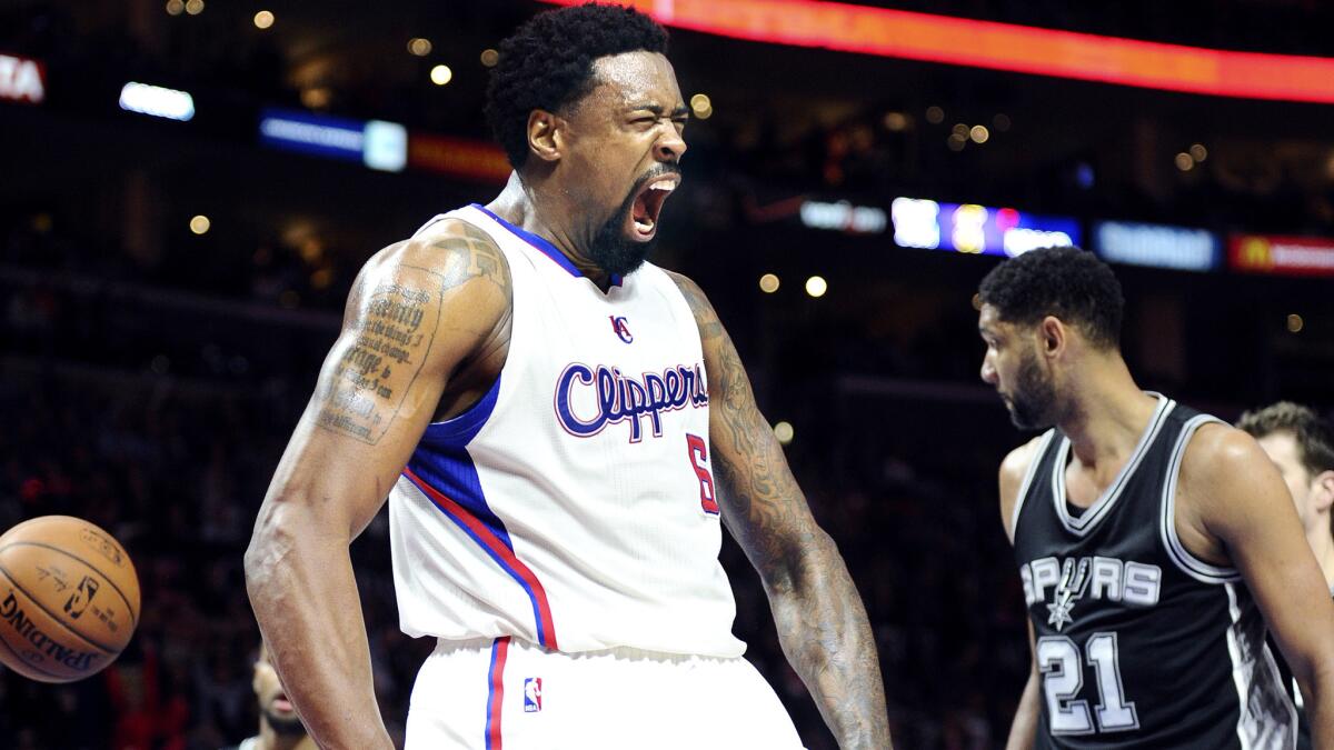 DeAndre Jordan will be heading to Dallas to play against the San Antonio Spurs in the Western Conference's competititive Southwest Division.