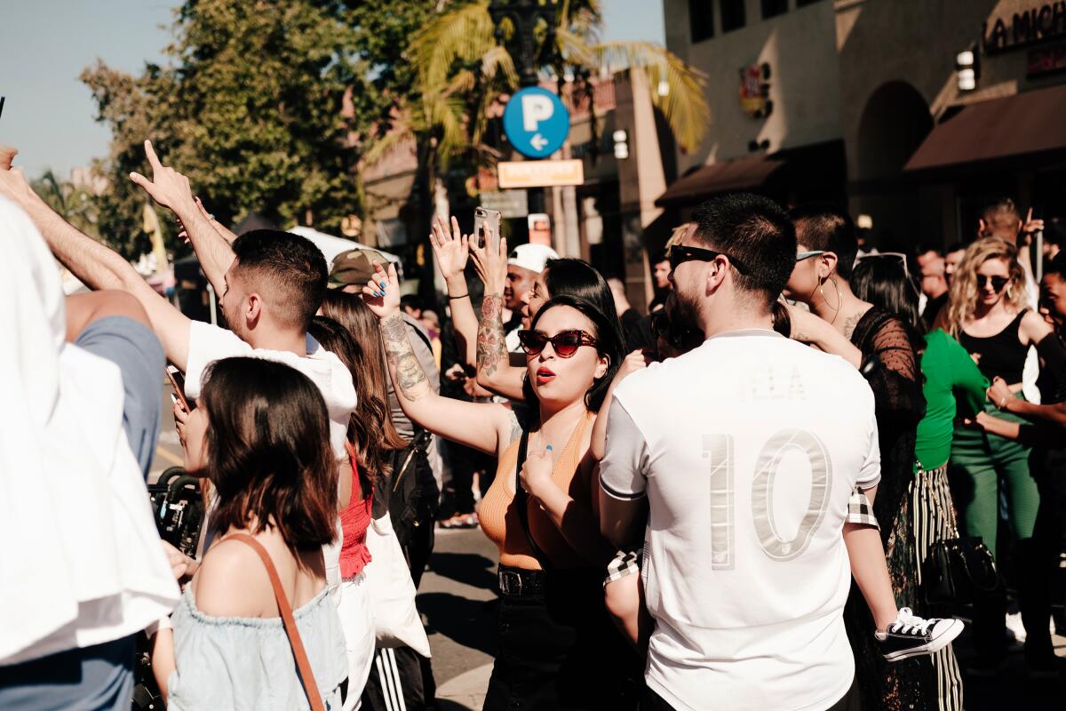 The crowd at the East End Block Party festival in Santa Ana in 2019.
