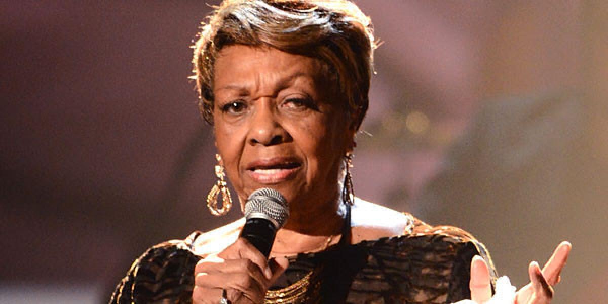 Cissy Houston, a Grammy-winning singer and mother of the late Whitney Houston, performs onstage during the 2012 BET Awards.