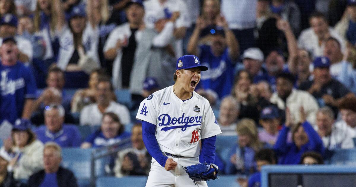 Yoshinobu Yamamoto has best start of 2024 in World Series Game 2 - Los Angeles Times