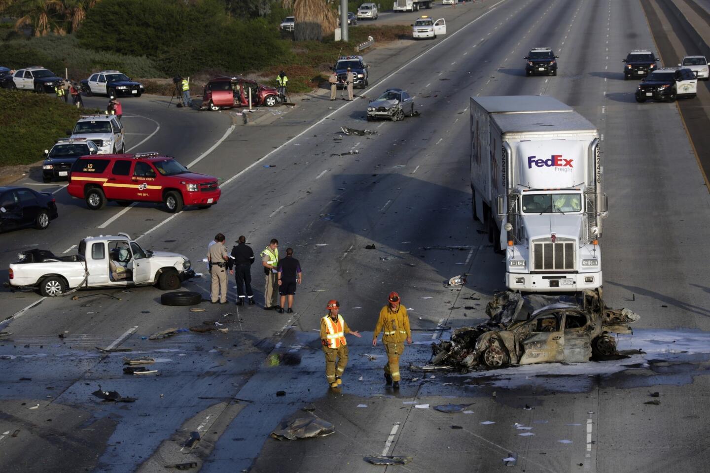 60 Freeway crash