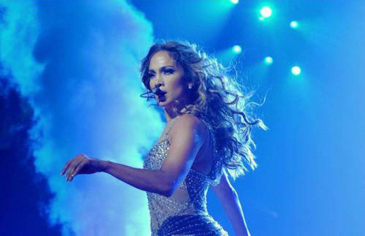Jennifer Lopez performs during her co-headlining tour with Enrique Iglesias.