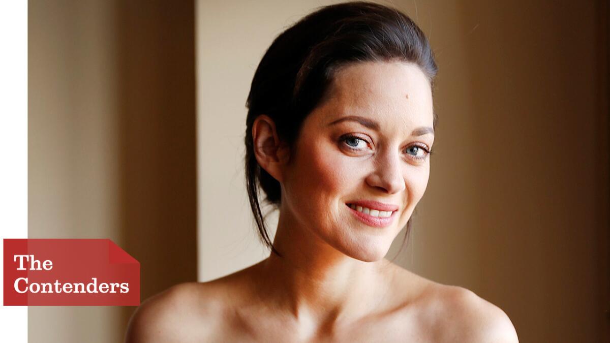 Marion Cotillard said of working with the exacting Dardenne brothers on "Two Days, One Night": "They were the clock and I was the hand."