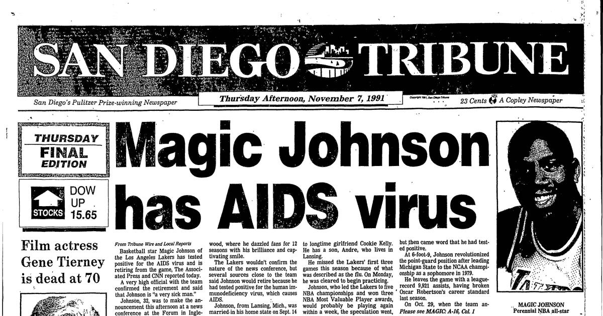 NBA History: Magic Johnson retires from basketball in 1991