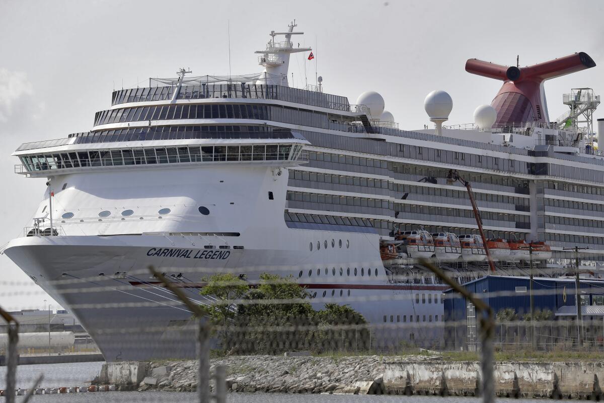 A Carnival cruise ship