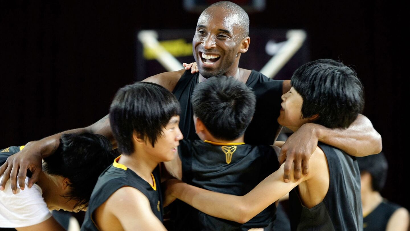 Lakers star Kobe Bryant participates in a training session for South Korean fans during a promotional tour in Seoul on July 14, 2011.
