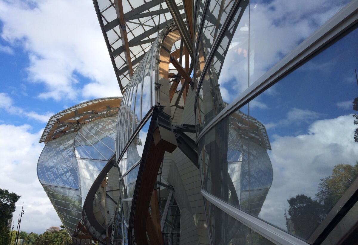 The Fondation Louis Vuitton, designed by Frank Gehry, opens later this month in Paris.