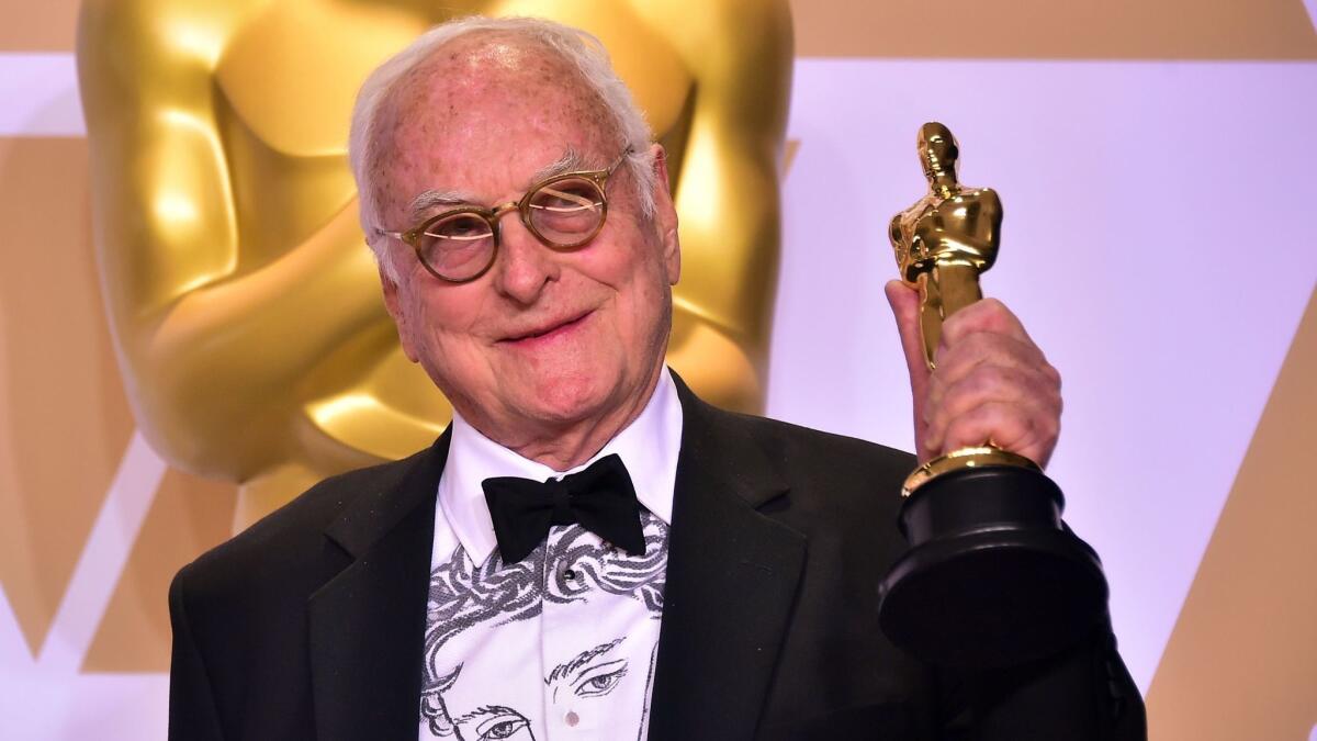 James Ivory, winner of the Oscar for adapted screenplay, for "Call Me By Your Name."