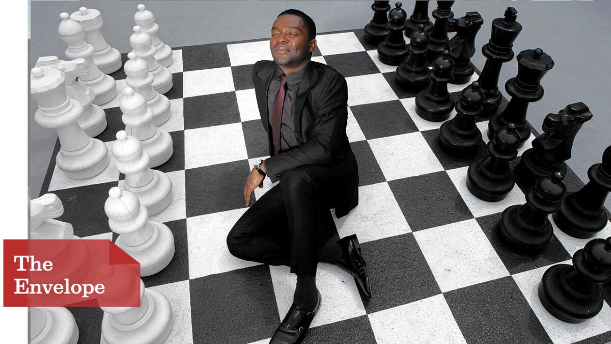 Actor David Oyelowo says his recent high-profile work gives him the courage to try to do "brave, meaningful work." It's his move to make, as he's photographed on a giant chessboard at the London in West Hollywood.