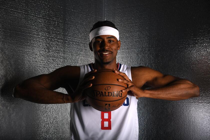 PLAYA VISTA, CALIFORNIA - SEPTEMBER 29: Maurice Harkless #8 of the LA Clippers poses for a photo during LA Clippers media day at Honey Training Center on September 29, 2019 in Playa Vista, California. (Photo by Harry How/Getty Images)