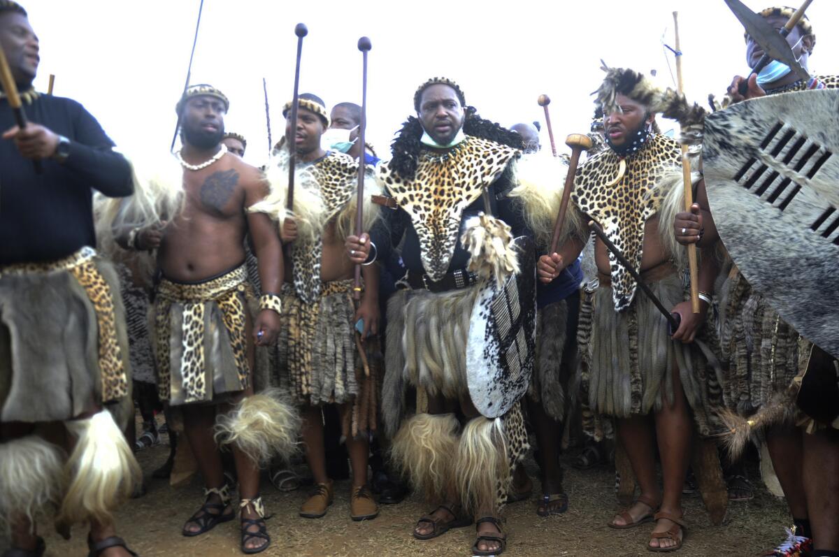 A court sets aside the South African president's recognition of the Zulu  king