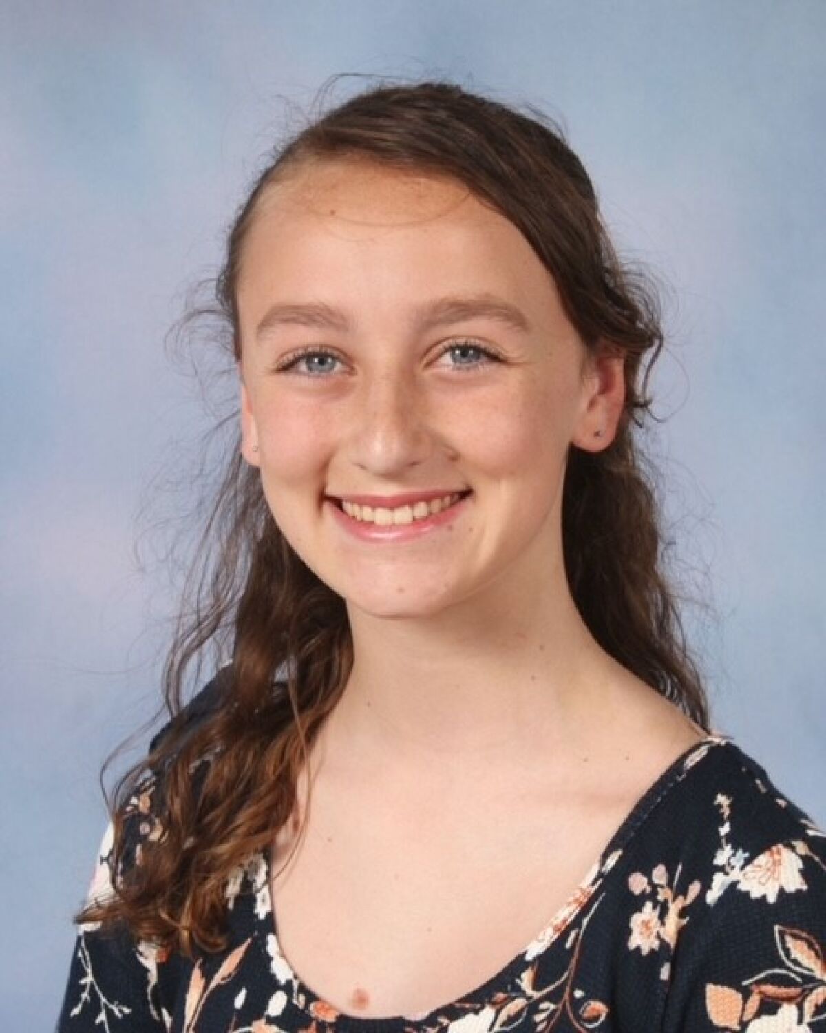 Calina Cousins, a November Student Standout at Olive Peirce Middle School.