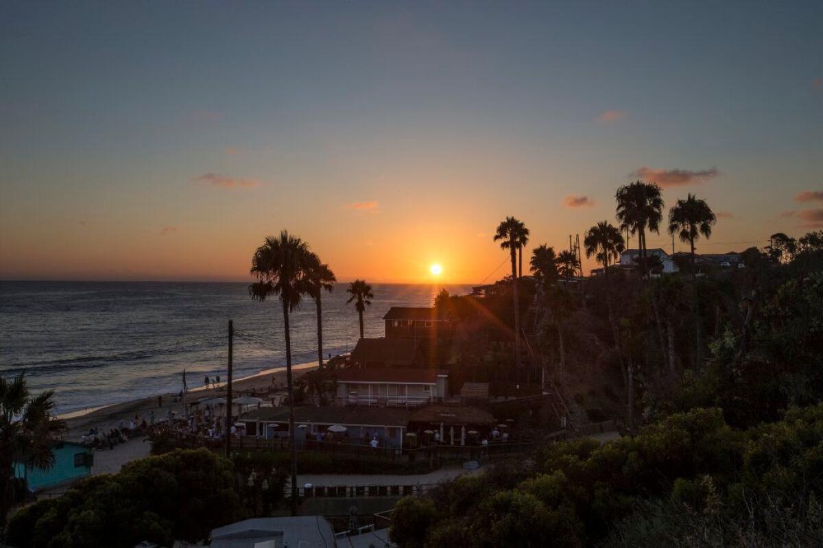 Another spectacular sunset over Crystal Cove Beach.