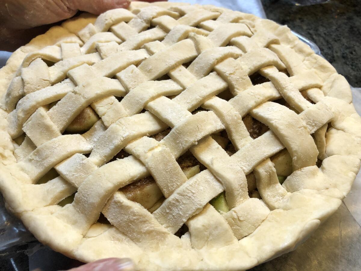The pie from scratch was a family sensation. 