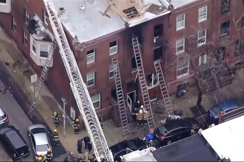 January 5, 2022 -PHILADELPHIA, The row house in the Fairmount neighborhood had been converted into two apartments. Officials said none of the four smoke detectors were working. (Associated Press)
