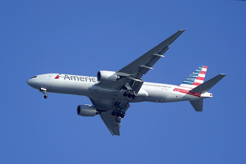 An American Airlines Boeing 777 landing in Miami last month.