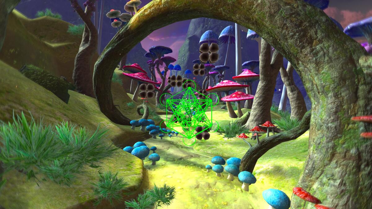 Meditate in a psychedelic wonderland in Tripp, a virtual reality application.