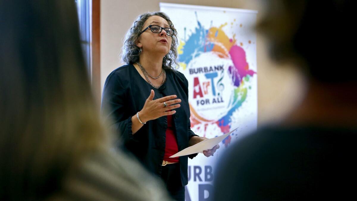 Burbank Arts for All Foundation executive director Trena Pitchford announced at a Burbank Unified school board meeting Thursday that Roosevelt and Edison elementary schools, Luther Burbank Middle School and Burbank and Burroughs highs received foundation grants totaling $14,156.
