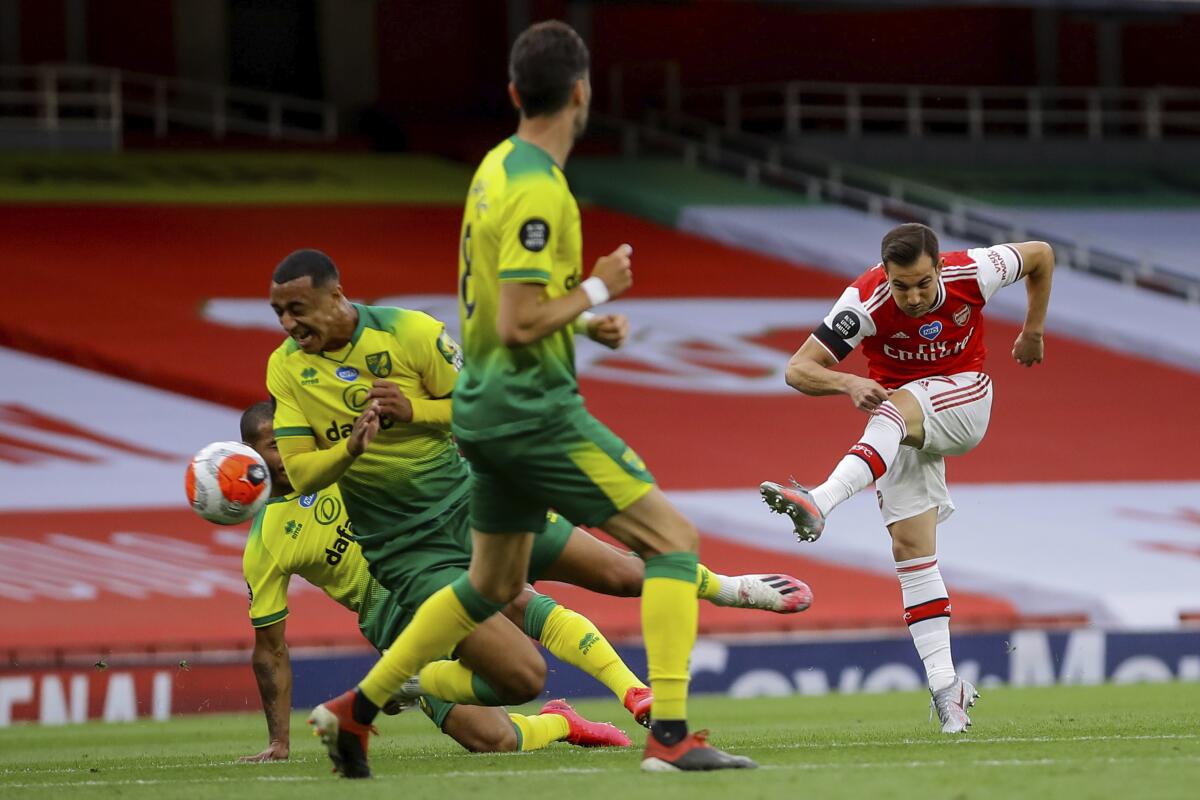 Arsenal international scores his 1st goal for Brazil