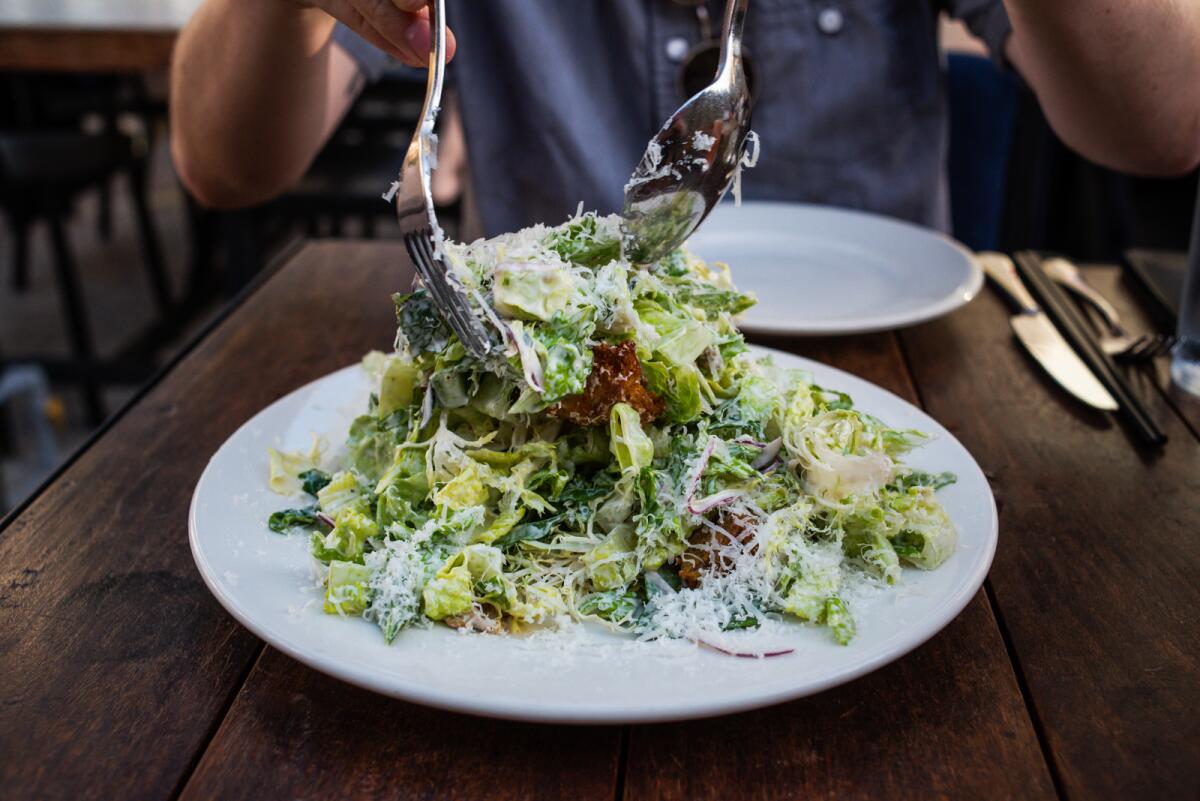 Vietnamese Caesar Salad by Cassia chef Bryant Ng.