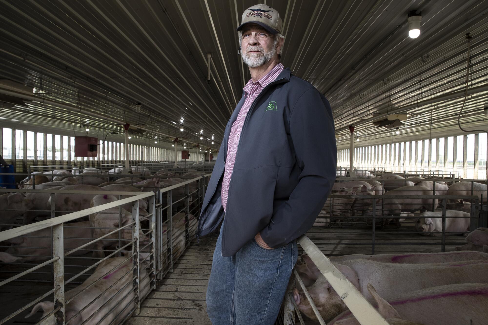 Craig Anderson, 51, is a fourth-generation hog farmer.