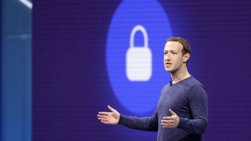 Facebook CEO Mark Zuckerberg speaks May 1 at Facebook's developer conference.