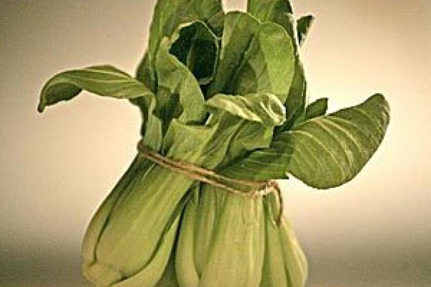 IN SEASON: Chinese cabbages such as baby bok choy.