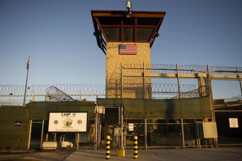 A file photo of the detention facility in Guantanamo Bay, Cuba.