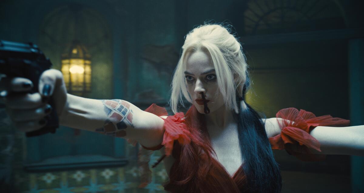 Margot Robbie as Harley Quinn in “The Suicide Squad”