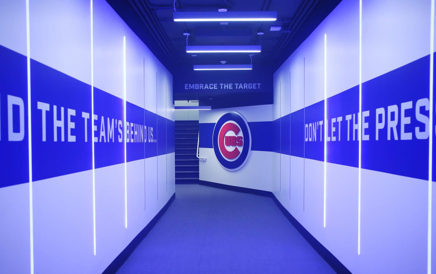 Cubs' clubhouse at Wrigley Field - Los Angeles Times