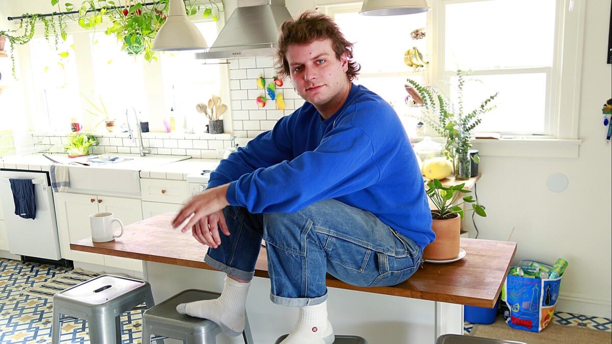 Singer and songwriter Mac DeMarco in his Silver Lake home.