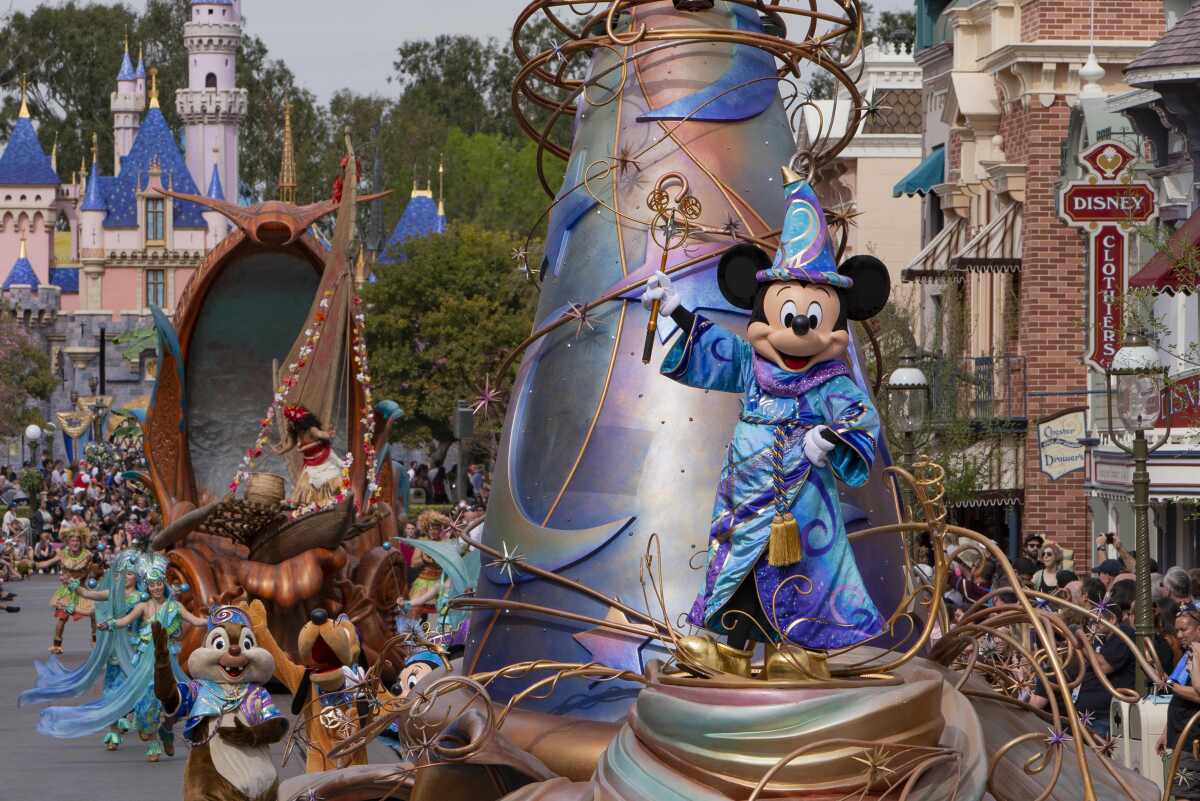 The "Magic Happens" parade will make it return to Disneyland Park in Anaheim, Calif. on Feb. 24.