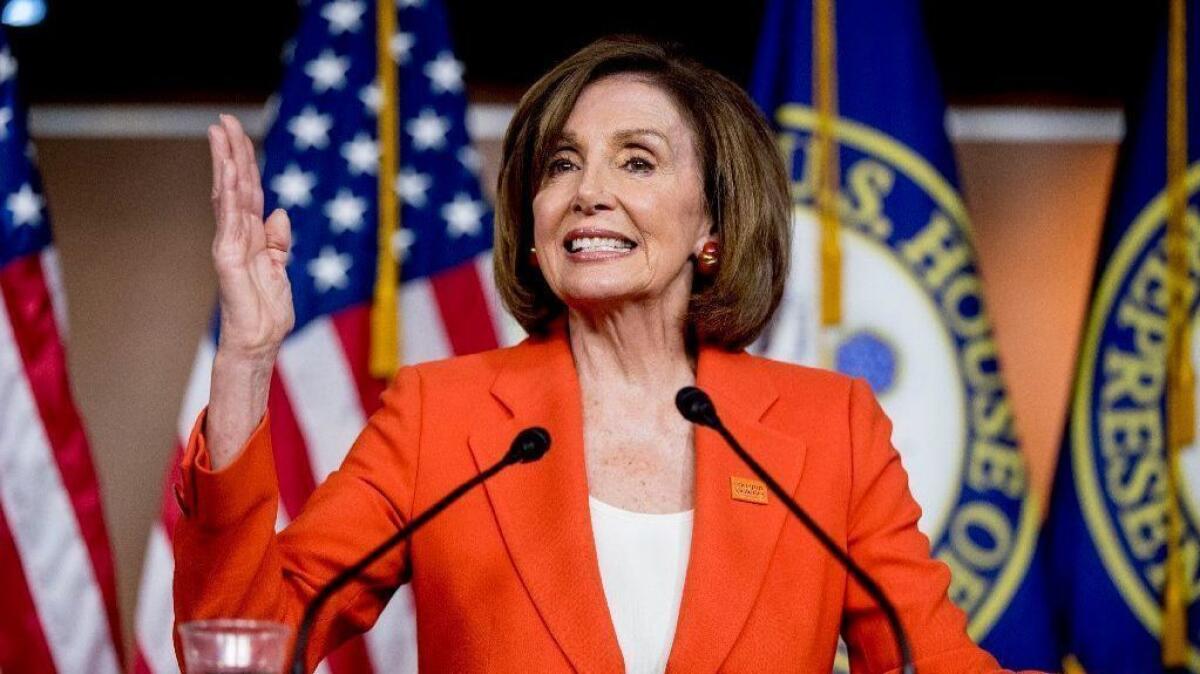 House Speaker Nancy Pelosi speaks at the Capitol on June 5, outlining her strategy for pursuing investigations of President Trump through civil suits.