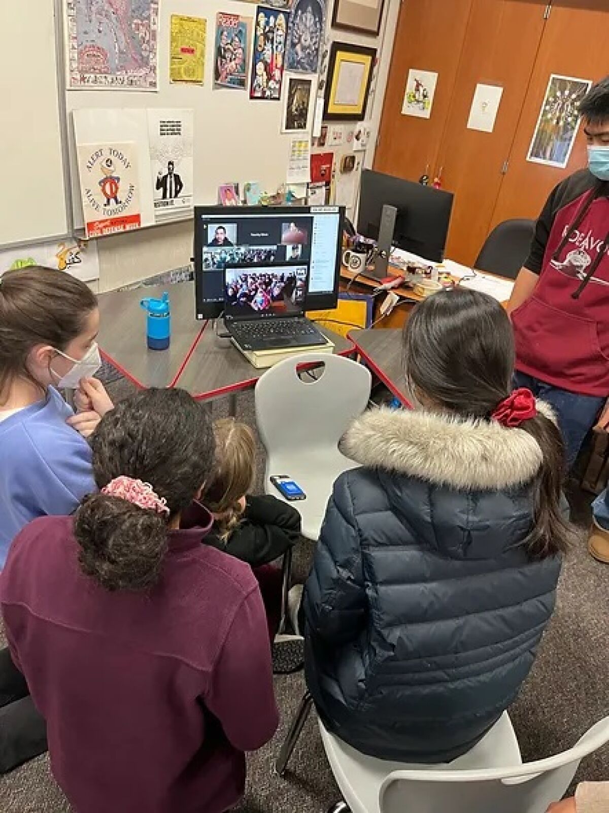 CCA students have been using Zoom to speak with students in Afghanistan.