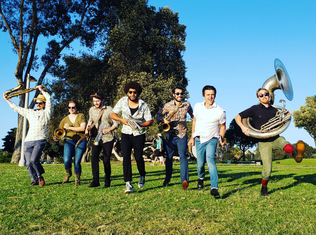 Chunky Hustle Brass Band will perform at the 18th annual Carlsbad Music Festival on Saturday.
