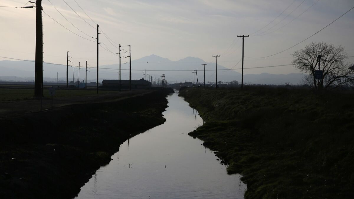 A waterway along Route 4 in the Sacramento-San Joaquin Delta.