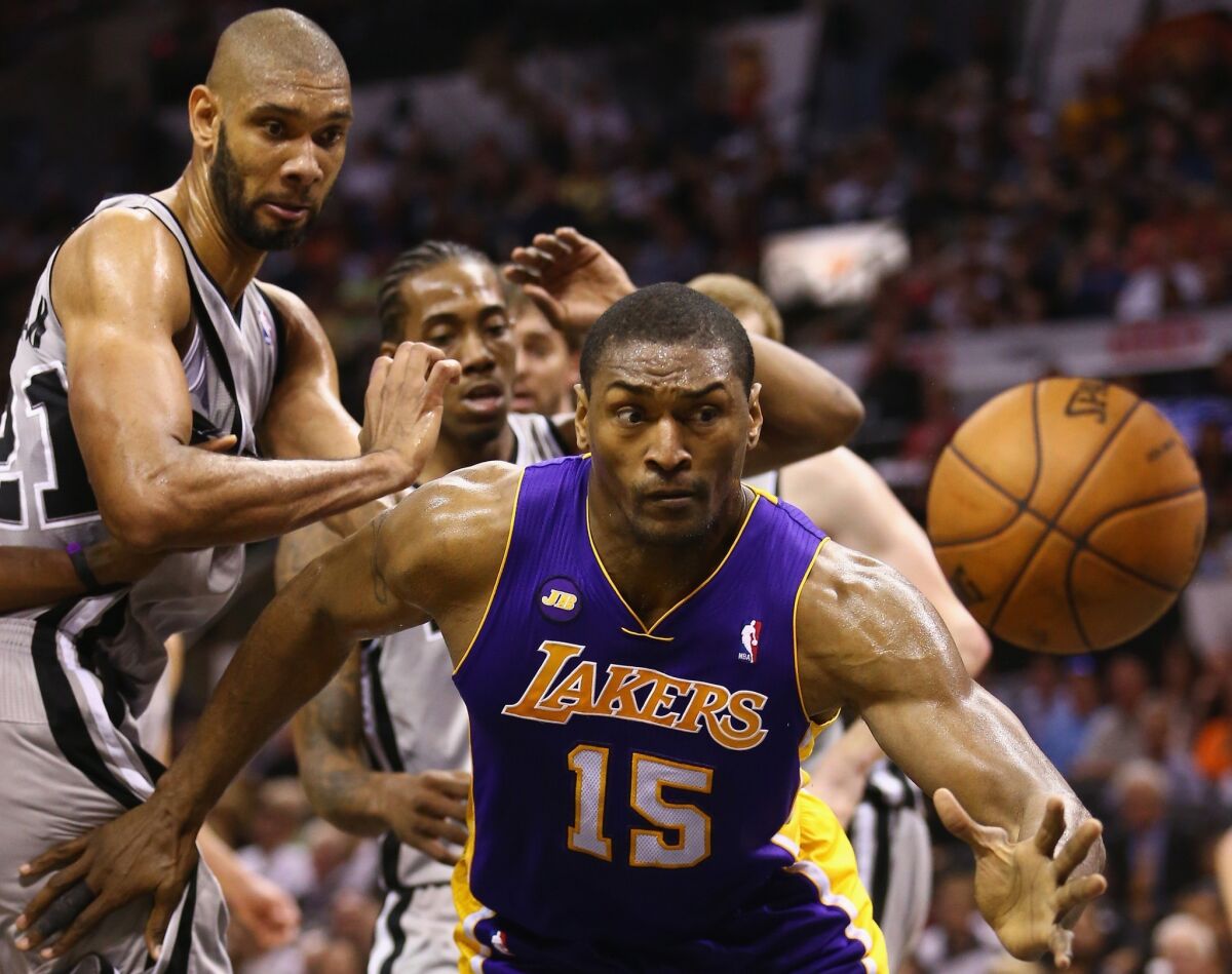 Former Lakers forward Metta World Peace will be playing for the New York Knicks this season.