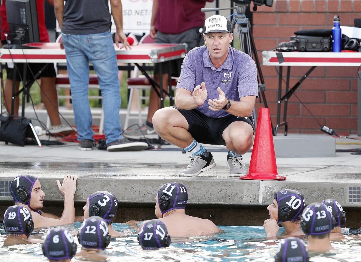 Hoover High boys' water polo coach Kevin Witt and the Tornadoes will attempt to win their second straight Pacific League championship this season.