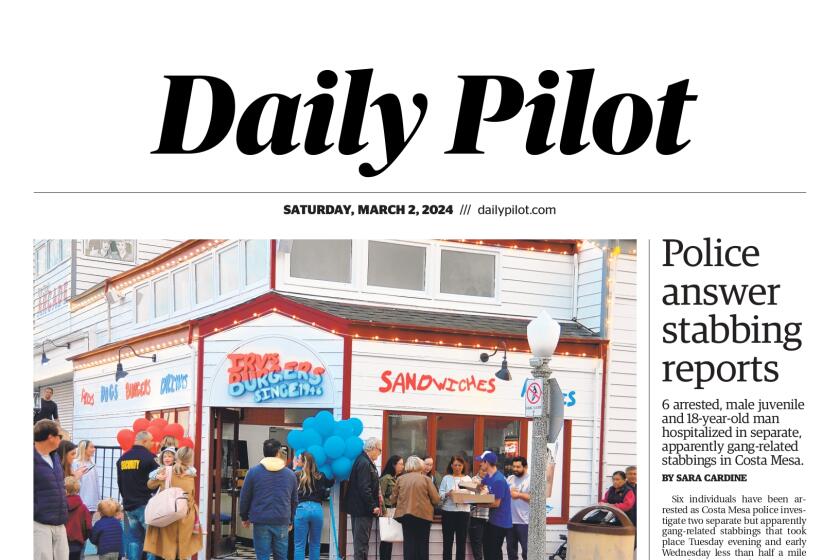 Front page of the Daily Pilot e-newspaper for Saturday, March 2, 2024.