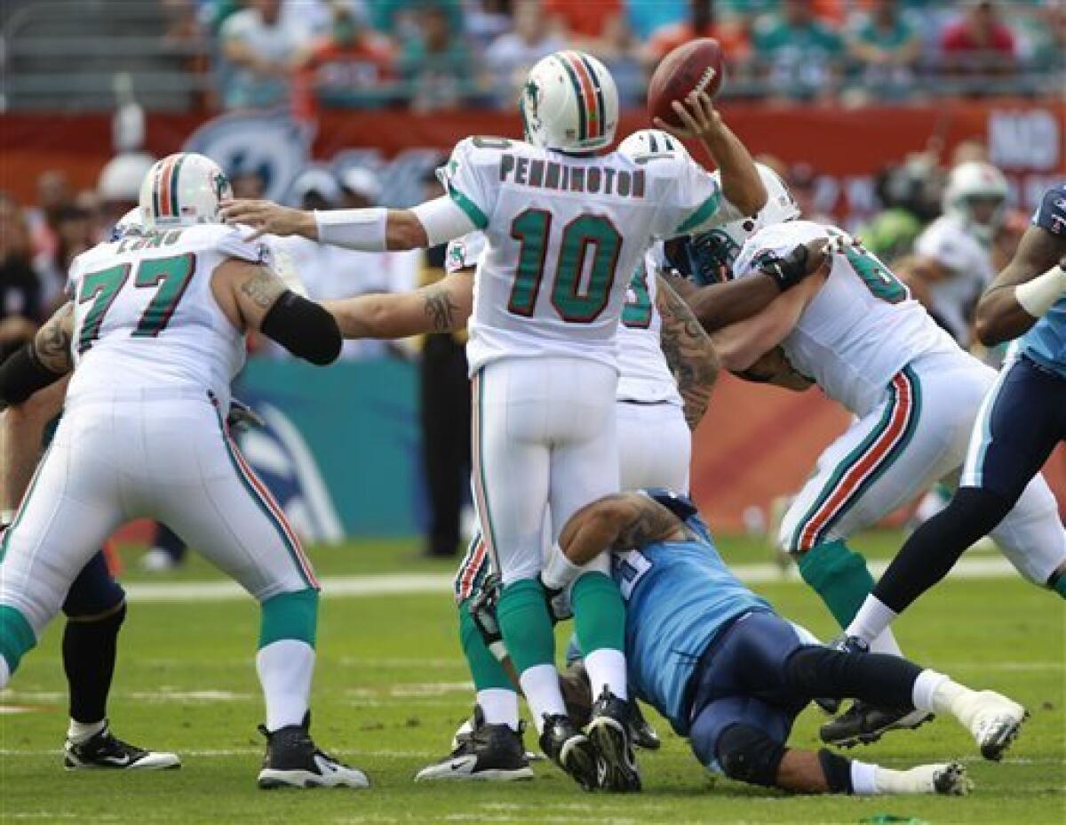 2 QBs _ Pennington, Henne _ hurt for Dolphins - The San Diego Union-Tribune