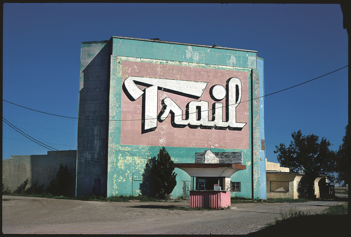 The Trail drive-in theater, Amarillo, Texas, 1982. (John Margolies/courtesy of Taschen Books)