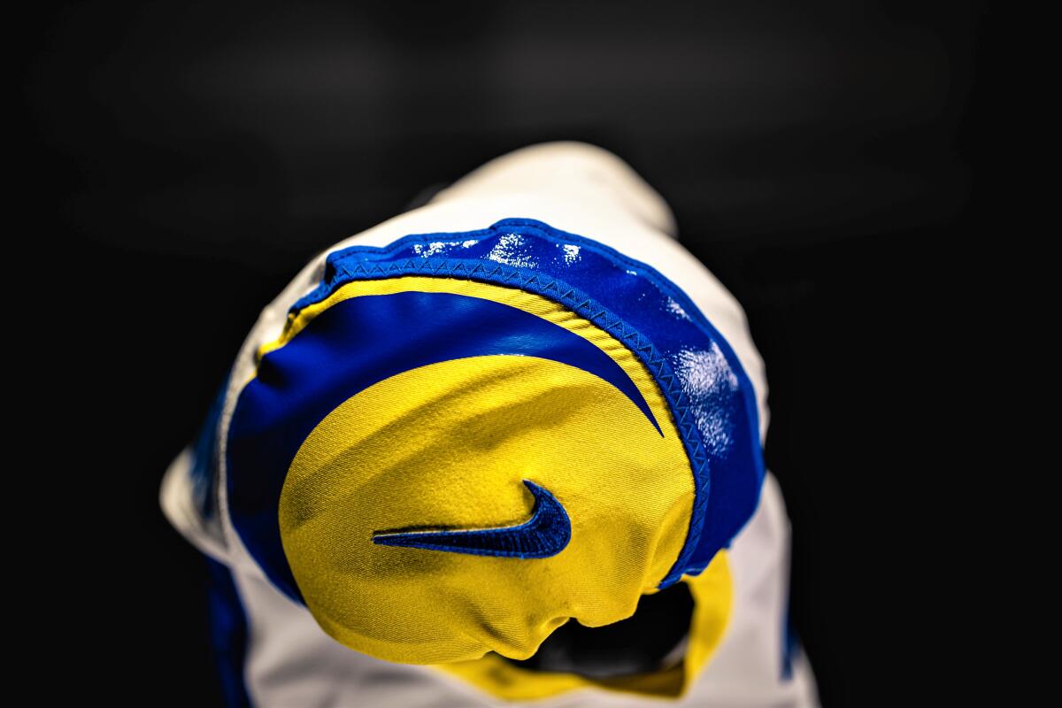 The Rams' new uniforms will include horns on sleeve's shoulder.