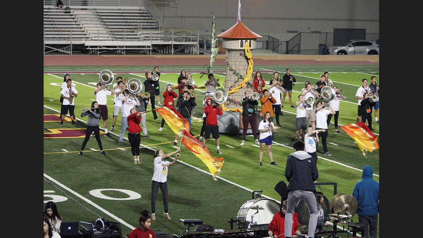 Photo Gallery: Final week of preparations for the La Canada Marching Band and Color Guard's “Rapunzel”